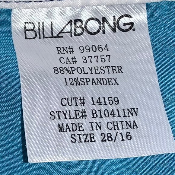 NWT BILLABONG Platinum PX2 Blue Swim Board Short 28/16 - Picture 8 of 9